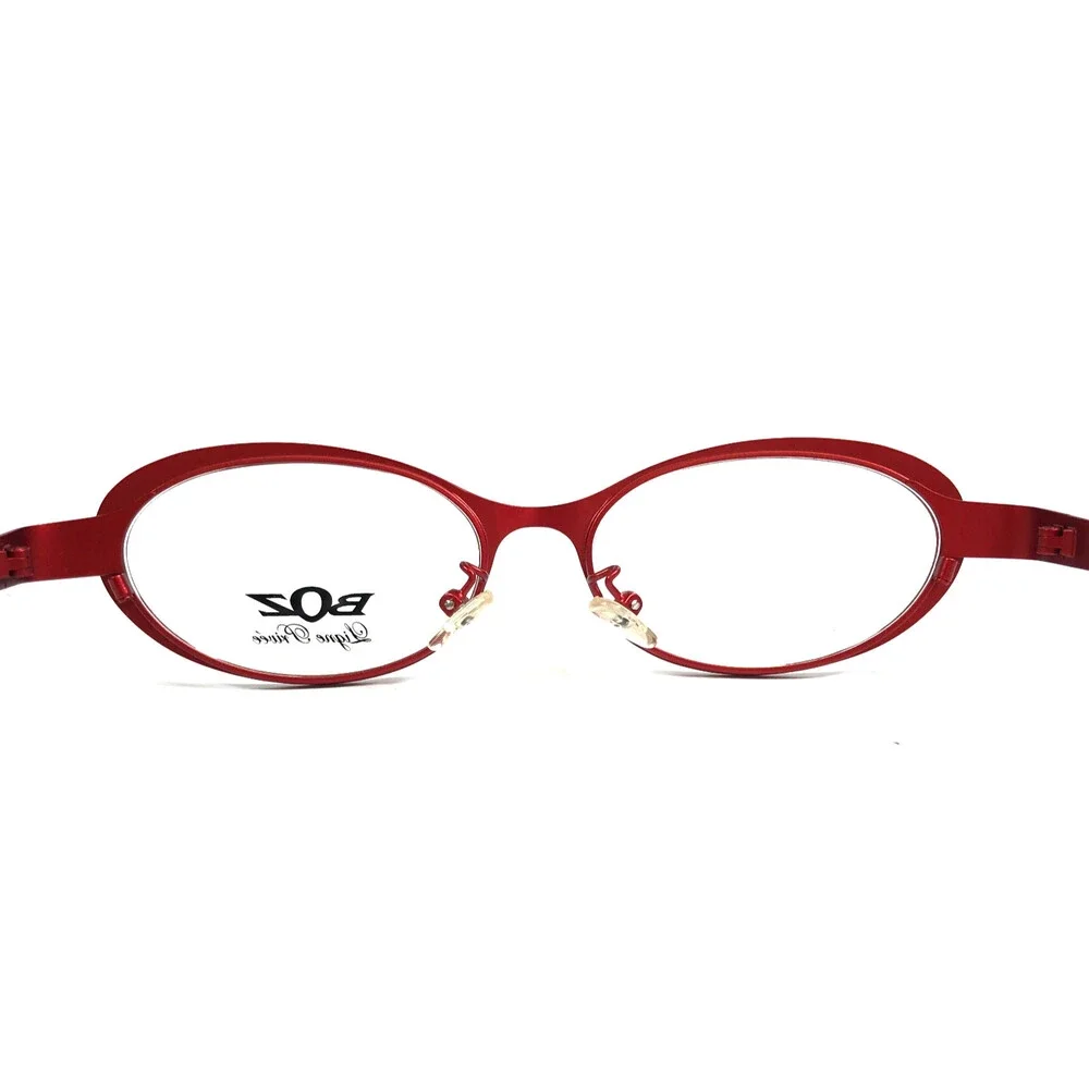 BOZ Eyeglasses Frames ZENNI 9030 Brown Red Strass Crystals Burgundy 51-16-140